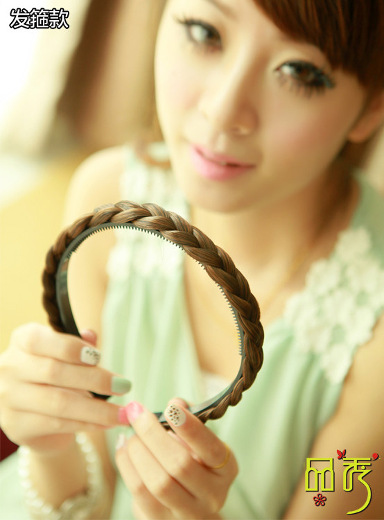 2013 New OL Temperament Vintage Sweet Womens Wig Braids Headband