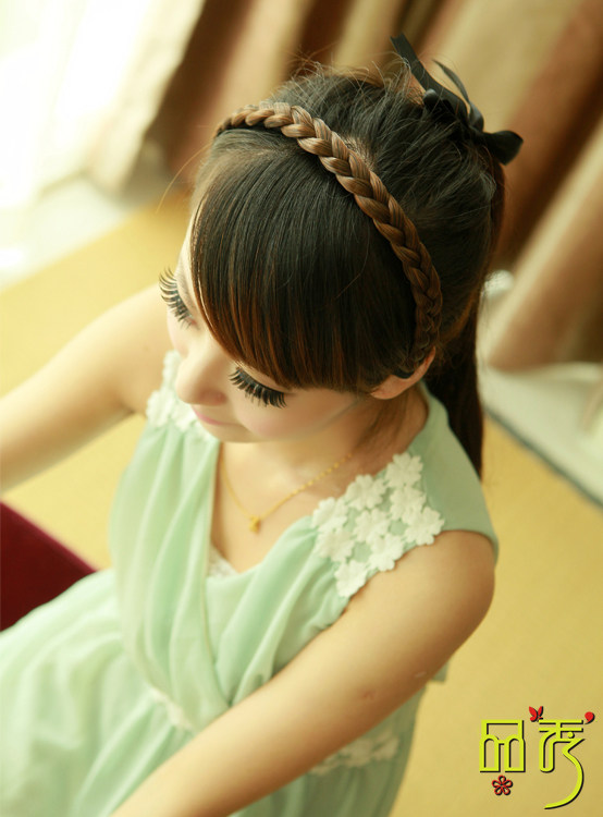 2013 New OL Temperament Vintage Sweet Womens Wig Braids Headband