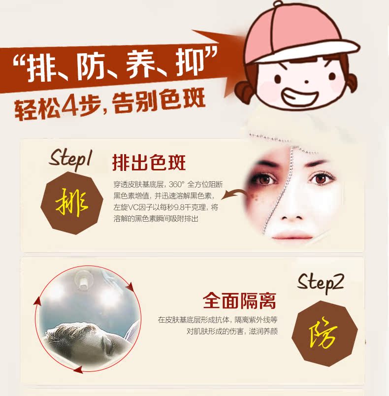 美容产品加工-聚美优品左旋VC原液精华 美白