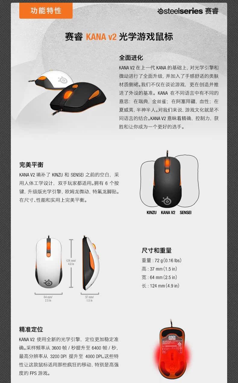 Проводная мышь Race Core SteelSeries Kana Kana V2 Проводная мышь Race Core SteelSeries Kana Kana V2