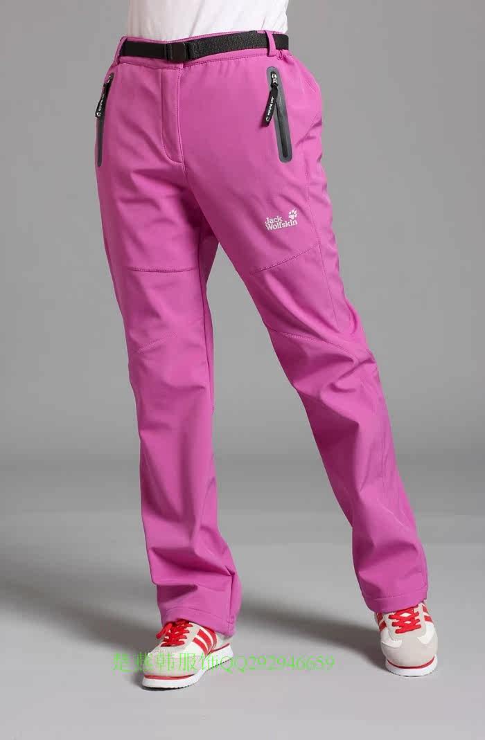 户外正品<em>狼爪女</em>冲锋裤抓绒裤防风裤长裤修身长