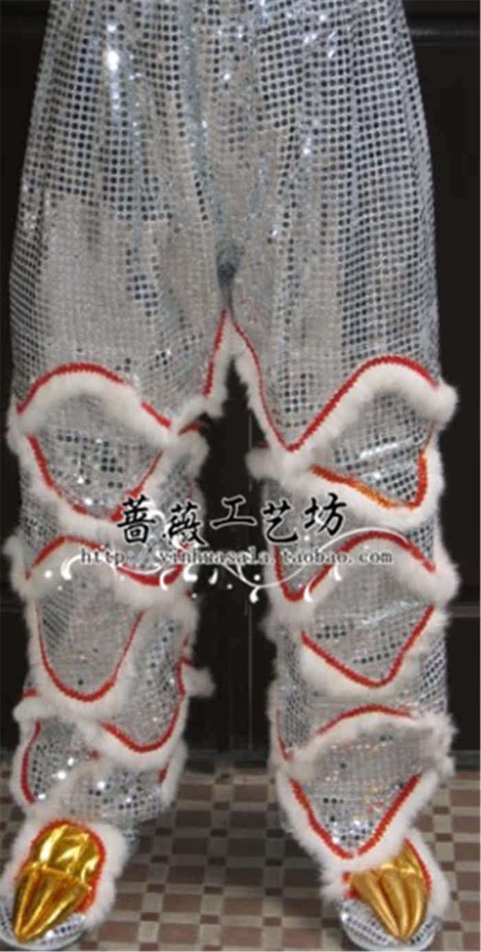 舞龙舞狮<em>服装</em> 珠片<em>羊毛</em>裤子 南狮醒狮裤_舞龙