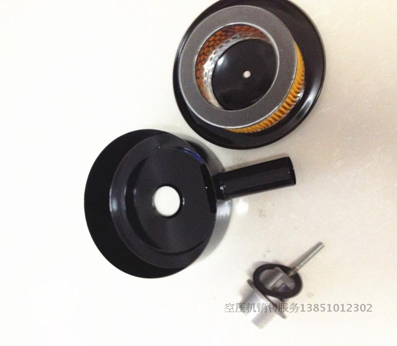 【批发空压机活塞机空滤器消声音器烤漆铁壳