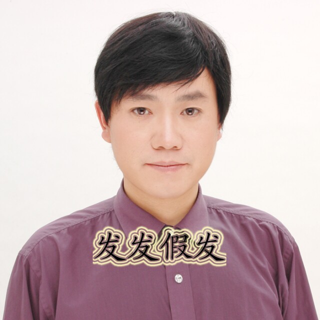 【评价】偏分斜刘海男式短发<em>男士</em>假发男式假发
