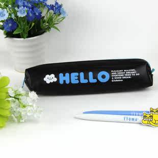 England style bag Pu leather pencil case stationery pencil bag Korea stationary random