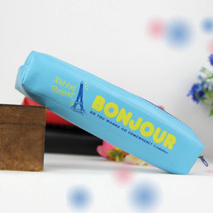 England style bag Pu leather pencil case stationery pencil bag Korea stationary random
