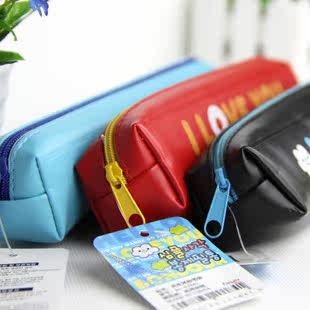 England style bag Pu leather pencil case stationery pencil bag Korea stationary random