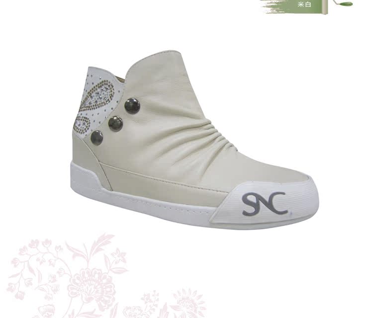 评价】圣恩熙 2011秋款 铆钉水钻内增高 女鞋