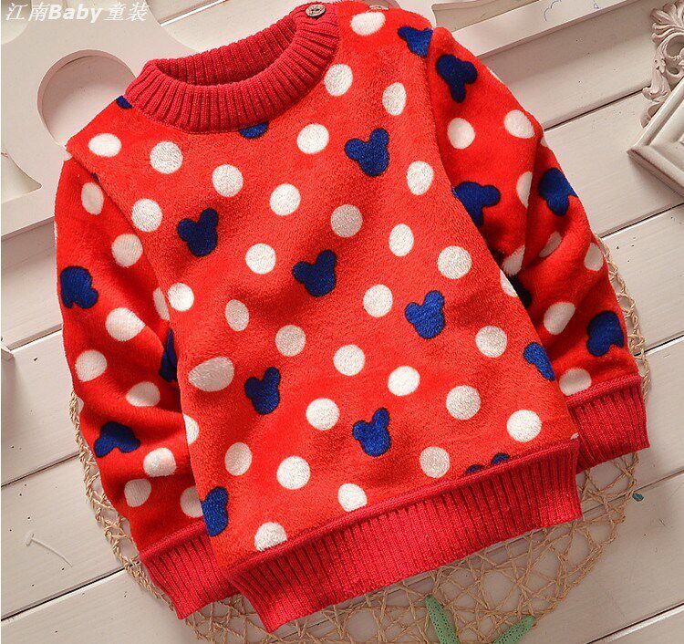 秋冬款儿童宝宝加厚<em>双面绒毛衣</em>男童小童婴儿加