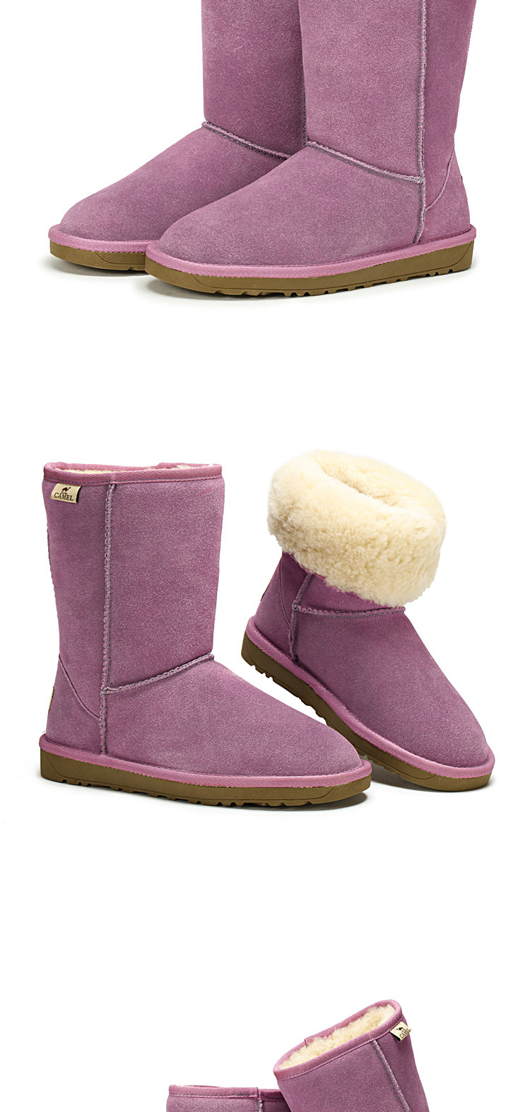 Camel Camel outside the user's snow boots winter fashion boots women boots