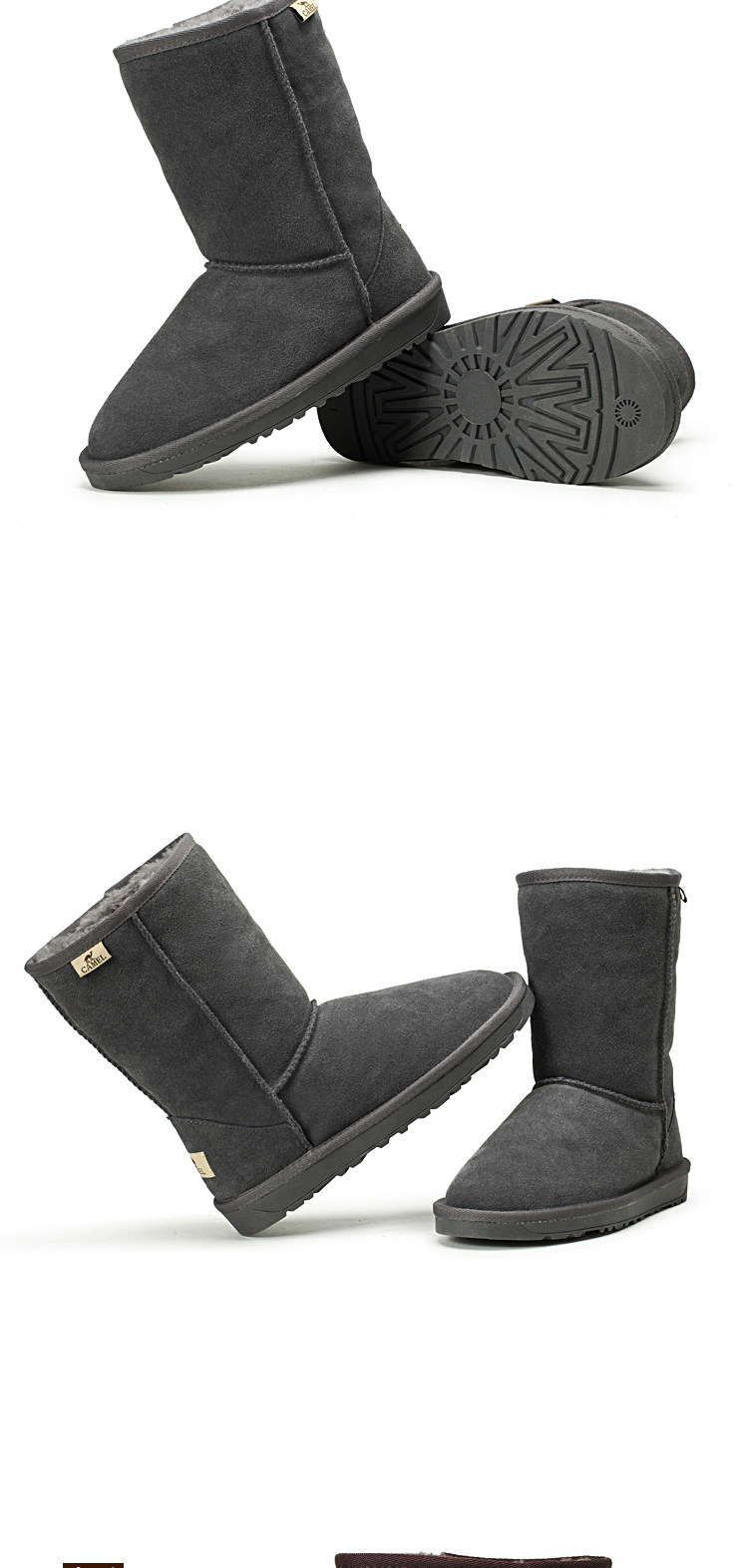 Camel Camel outside the user's snow boots winter fashion boots women boots