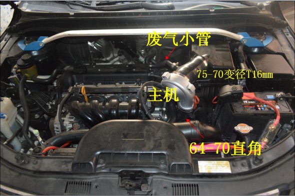 現(xiàn)代I30專用提動力節(jié)油改裝件離心式汽車電動渦輪增壓器LX2008