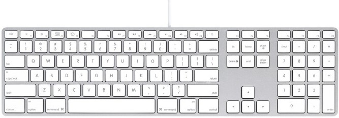 国行applekeyboard苹果有线键盘g6超薄带数字区mb110ch/b