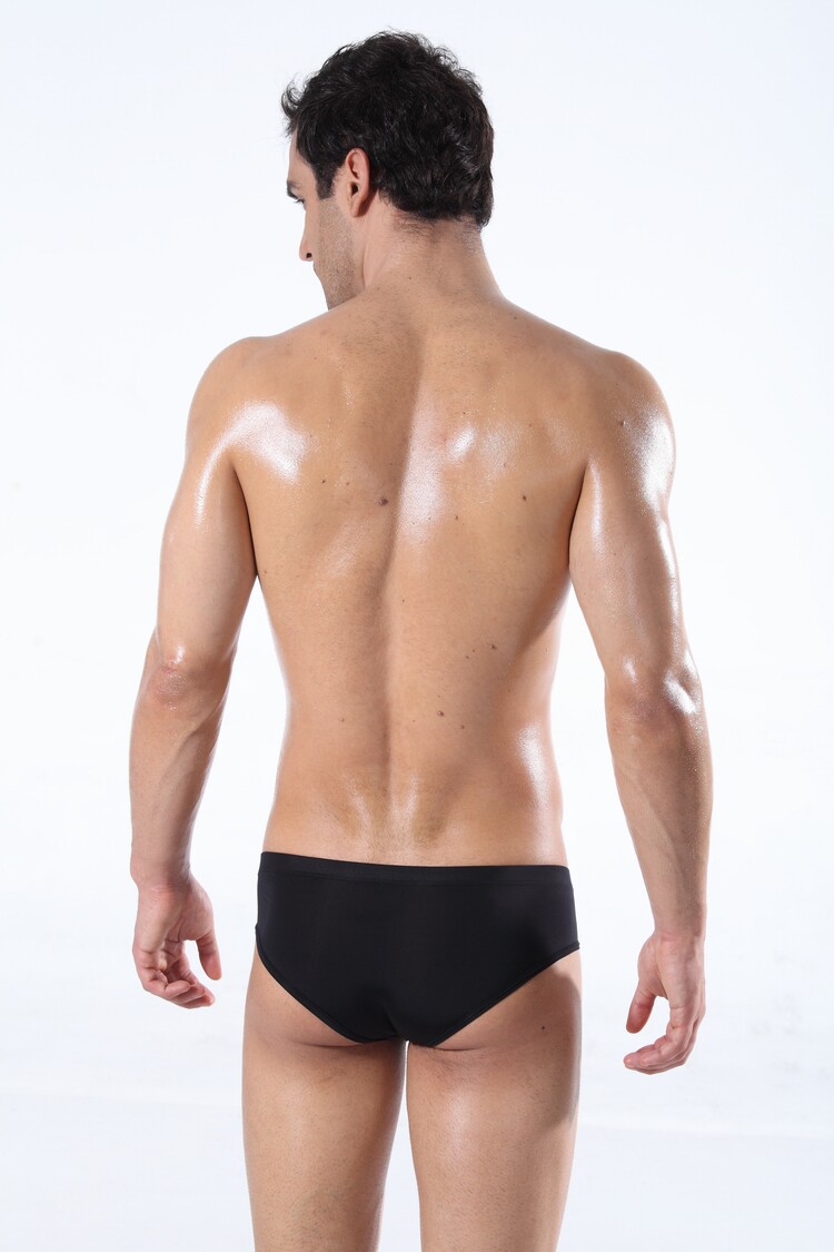 N+2 Authentic underwear ice wire smooth N+2 men's briefs u low waist sexy clear convex Pocket cool slide