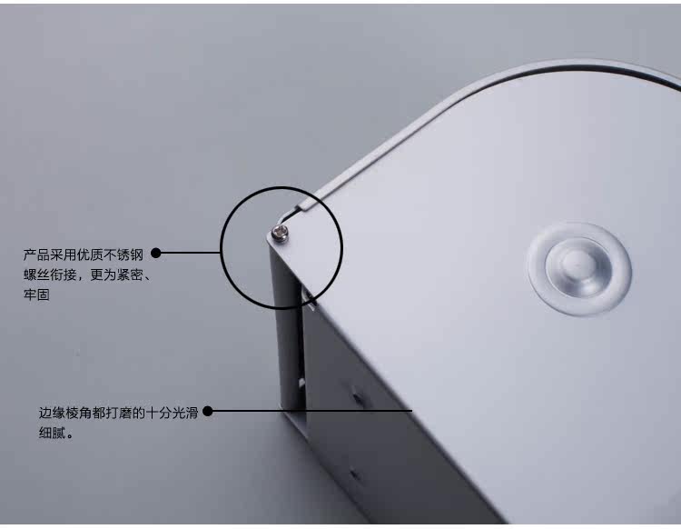 Zheng Shan Thickening of bathroom space aluminium waterproof toilet paper toilet paper holder paper towel box of tissues stand 1605 with rollers