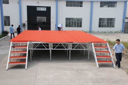 钢化玻璃舞台 模特走秀T台 全铝合金舞台架 演