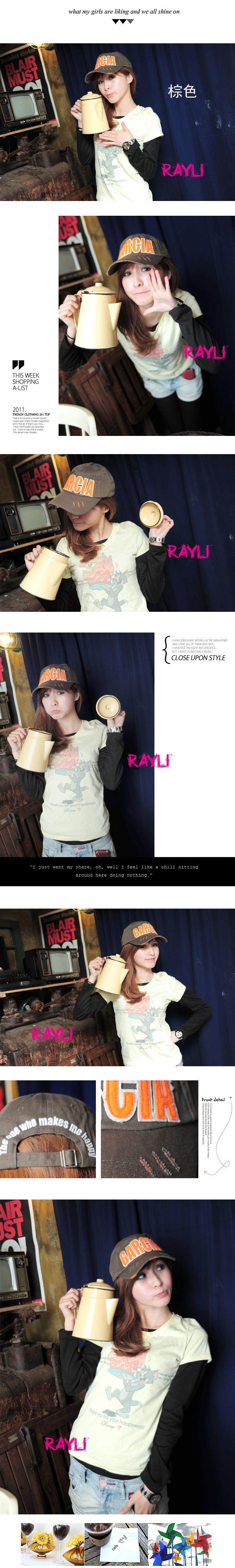 RAYLI new baseball caps men General Korea Korean leisure tide authentic Hat Cap edging K1101