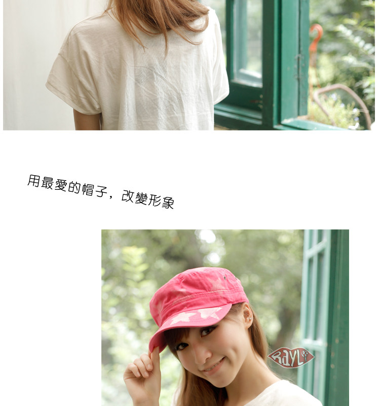flat-topped hat leisure Korean men and ladies hats Hat Cap short eaves K1029