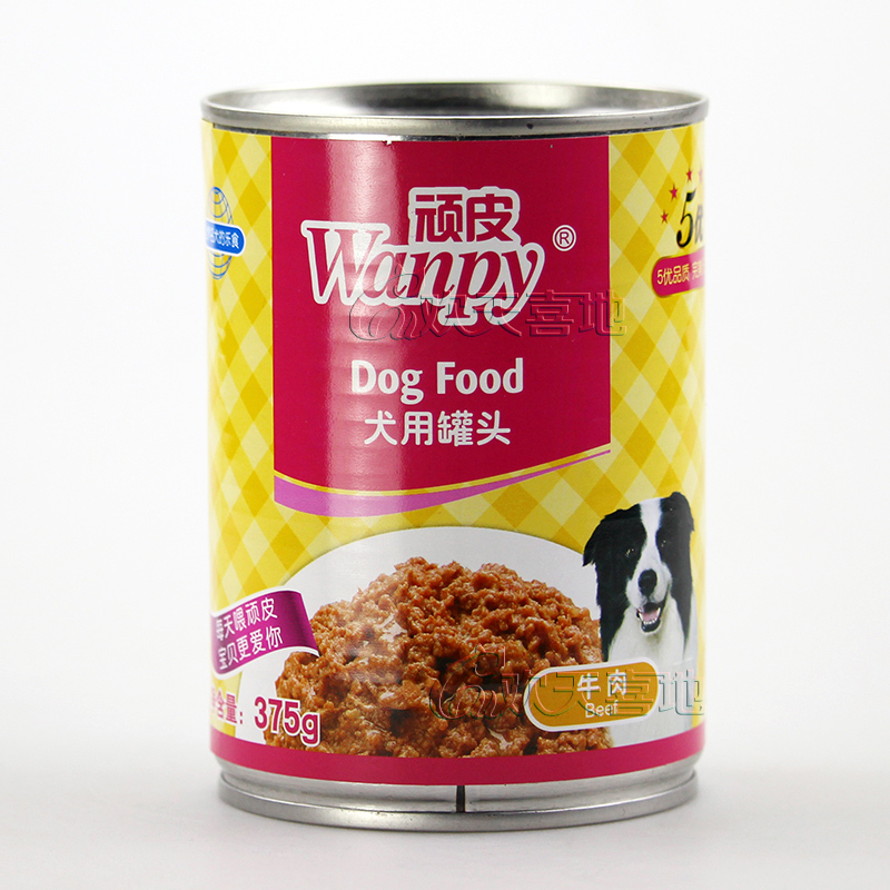 满300元 顽皮狗罐头牛肉口味375g犬湿粮狗零食狗粮满