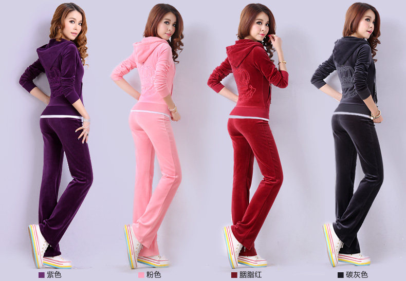派衣阁2013金丝天鹅绒<em>运动</em>套装<em>女运动服</em>套装