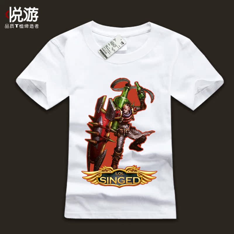 【悦游英雄联盟】2013男装LOL短袖T恤辛吉德