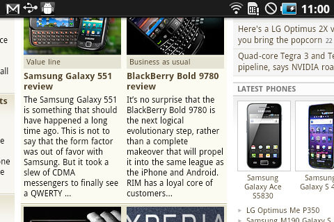 智能简约系Android 2.2 三星s5830评测