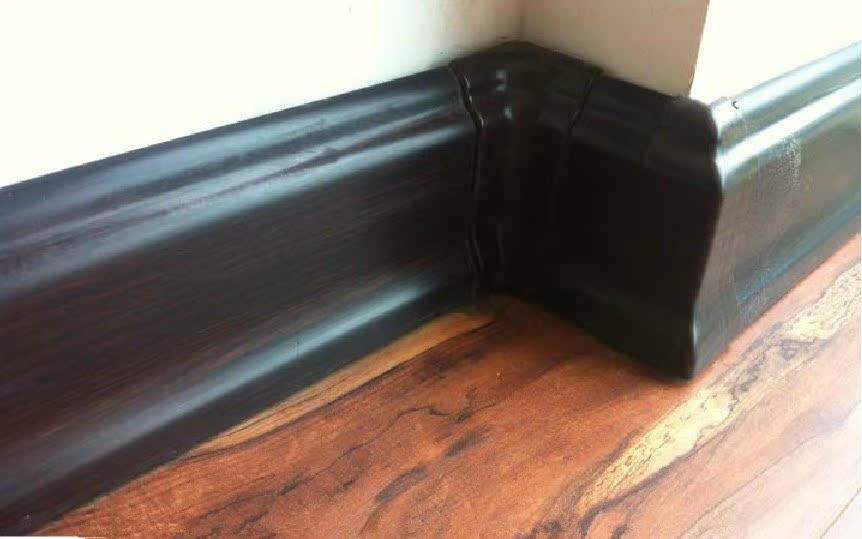 踢脚线、板-厂家直销高分子PVC踢脚线配件阴