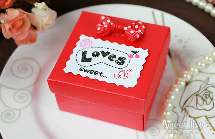 Bertor Sweetlive meet individual happiness candies box happiness candies bag red creative happiness candies packaged European-style candy boxes