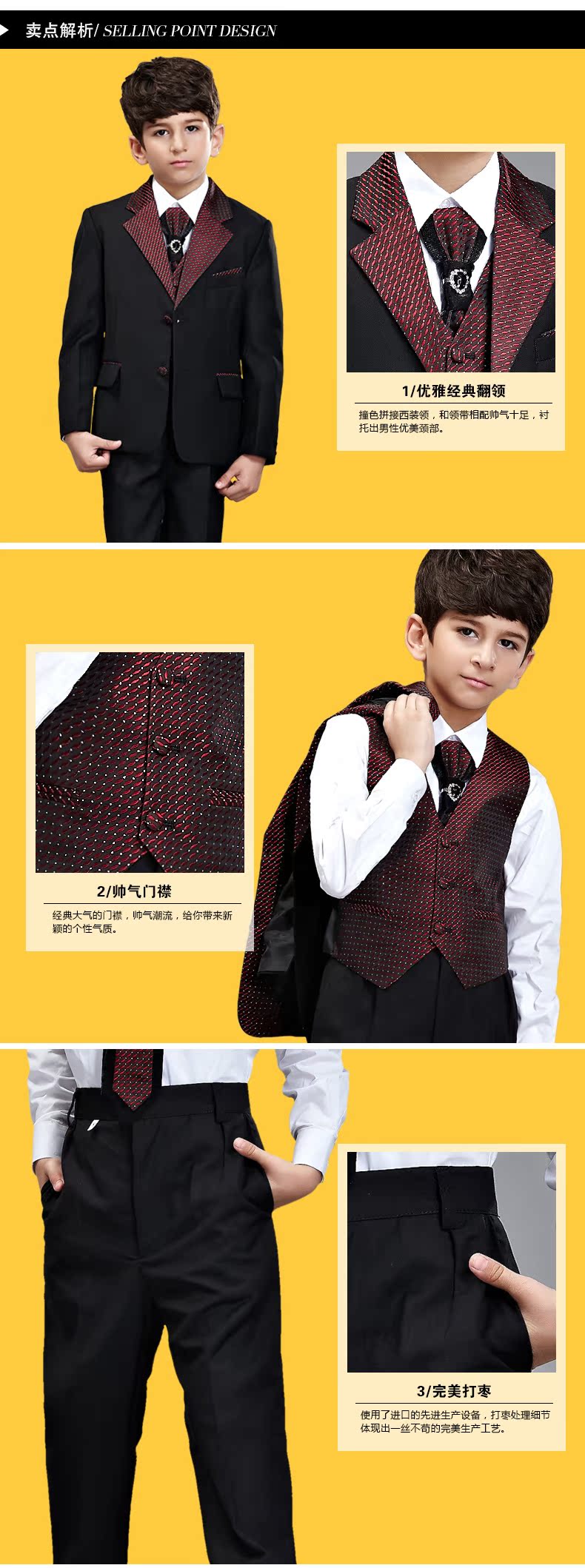 Recalling that disarmament Ms Audrey Eu children Korean Boy Suits Small Flower Girls Dress Suit students will suits summer boy suit more genuine kit counters upscale Korean wine red suit 155-165cm recommendation 16 yards picture, prices, brand platters! The elections are supplied in the national character of distribution, so action, buy now enjoy more preferential! As soon as possible.
