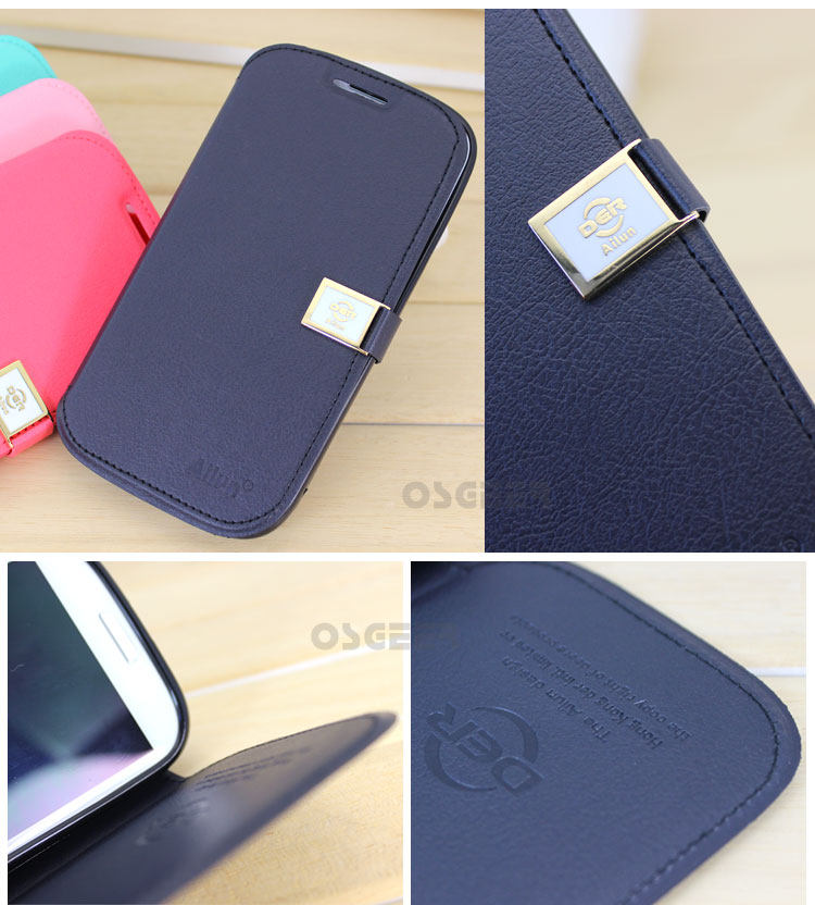Leather case moblie phone for Samsung  i9300