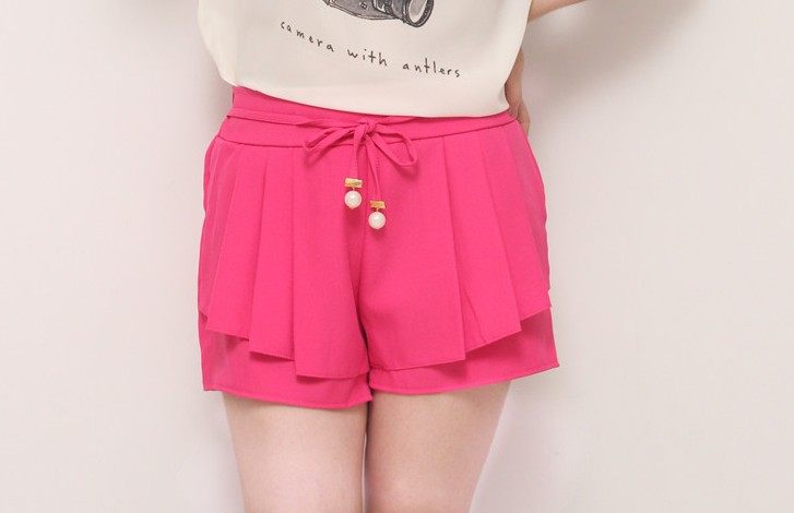 中大童雪纺<em>短裤裙</em>夏季超薄新款裙裤子小中学生