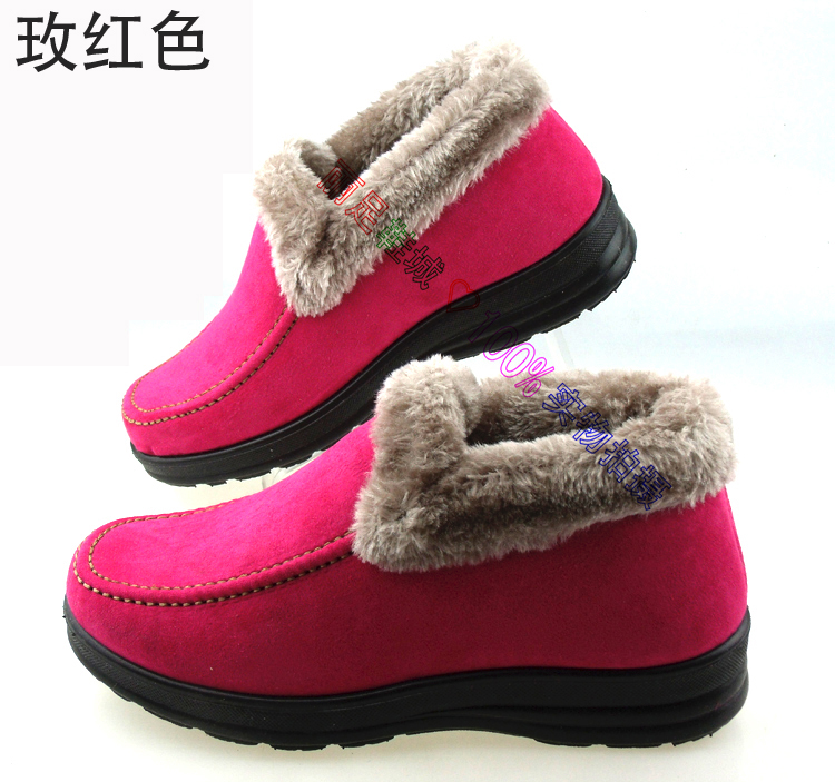 冬季老北京布鞋女鞋女式鞋棉鞋平底高帮鞋韩版