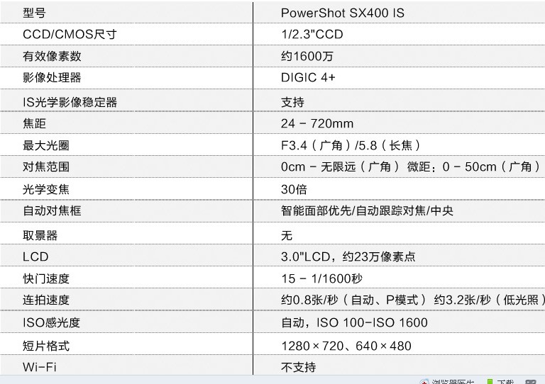 Цифровая камера Canon PowerShot SX400 IS 30 Цифровая камера Canon PowerShot SX400 IS 30