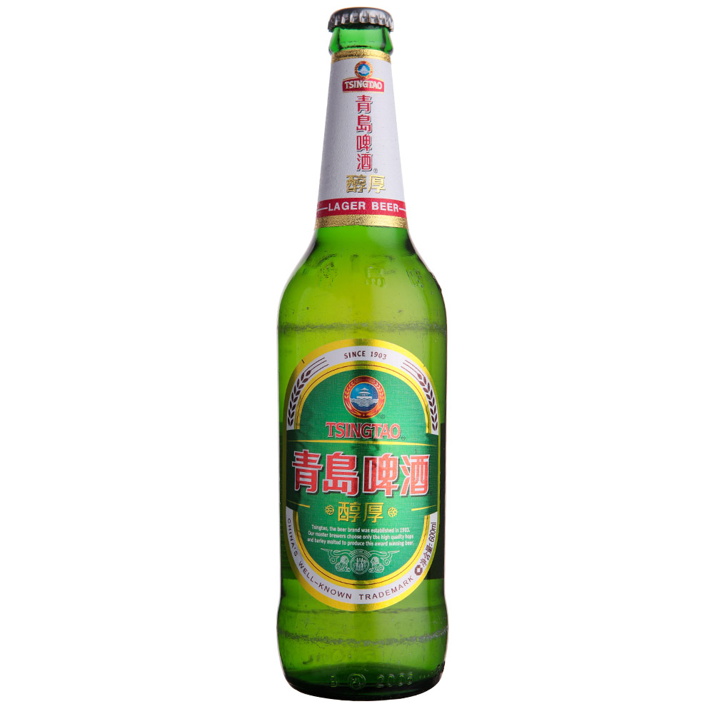 青岛啤酒500ml瓶装优质青岛啤酒醇厚青岛啤酒经典(老青岛)啤酒