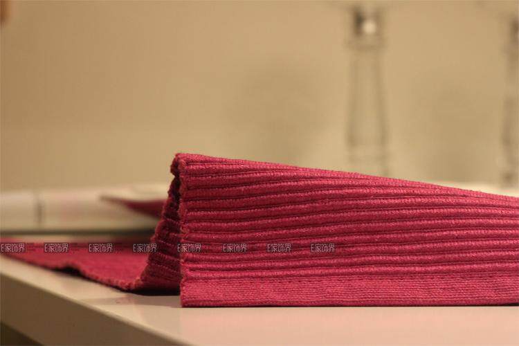 Wepsi E furniture solid colors rose red simple wind table mat/placemat/cotton insulation pads