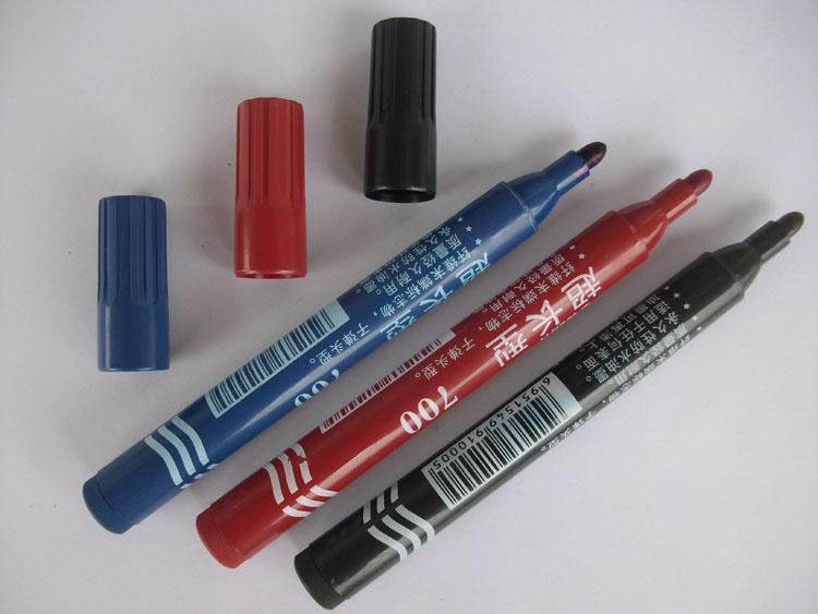 【记号笔 加长700型黑 红 蓝 大头笔(不单独发货