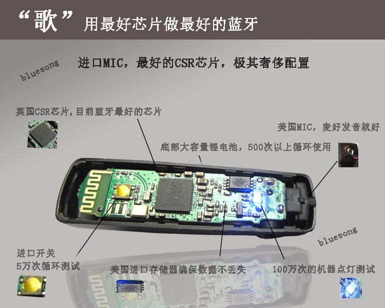 蓝歌H12S蓝牙耳机 苹果4 5三星诺基亚小米HT