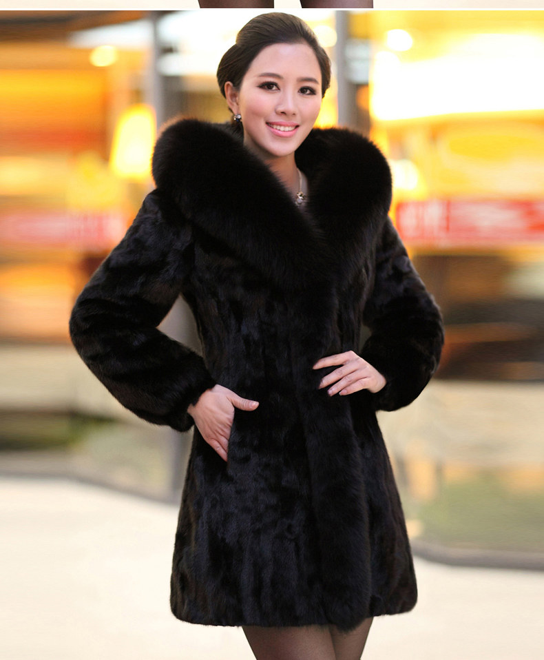 【博狮尊尼 <em>新款2014</em>海宁<em>皮草外套</em>整貂皮大衣