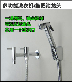 Биде 吉诺维斯 全铜冷热妇洗冲洗器小花洒洁身器二联水龙头带喷枪 Genovese