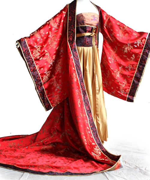 千魅唐朝反串贵妃服装 古装 演出服 长拖尾盛世