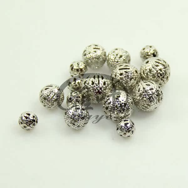 雅叶DIY饰品配件串珠材料 银色金色镍色古青铜