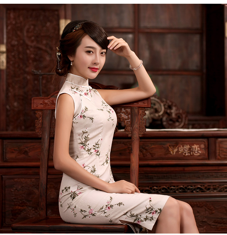 Butterfly Lovers spring 2015 new units, Ms Audrey EU, for cultivating dresses linen-Tie Style improved long cheongsam 45,020 Jenny XXL pictures, price, brand platters! Elections are good character, the national distribution, so why buy now enjoy more preferential! Health