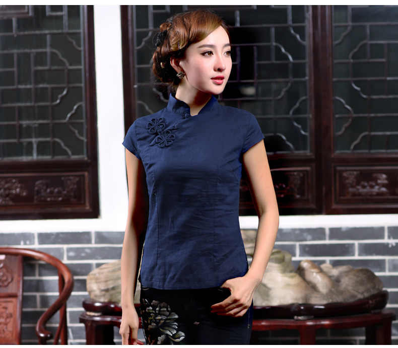 Butterfly Lovers spring 2015 the new, improved cheongsam shirt linen Tang with a short-sleeved shirt female 40,160 pink XXXL pictures, price, brand platters! Elections are good character, the national distribution, so why buy now enjoy more preferential! Health