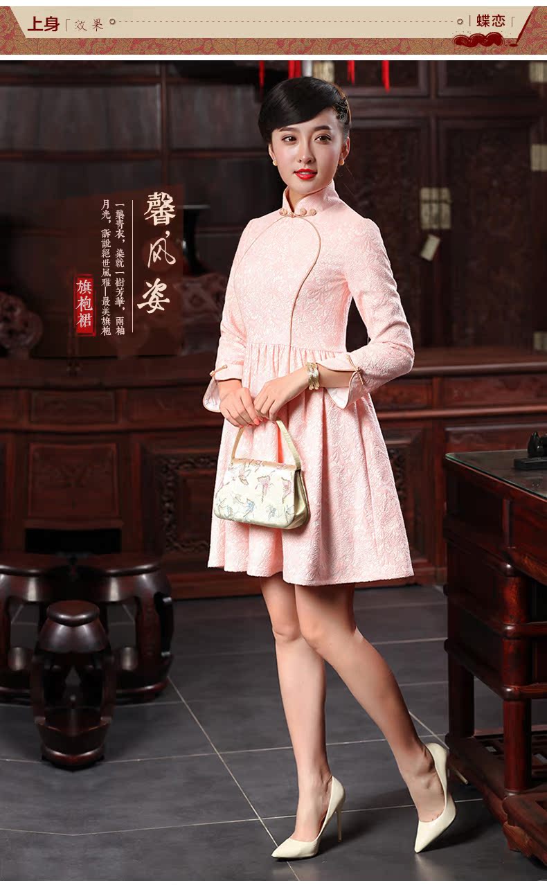 Butterfly Lovers 2015 spring new bridesmaid dresses stylish improved cheongsam dress retro dress style short cheongsam 48,019 light pink XXL pictures, price, brand platters! Elections are good character, the national distribution, so why buy now enjoy more preferential! Health