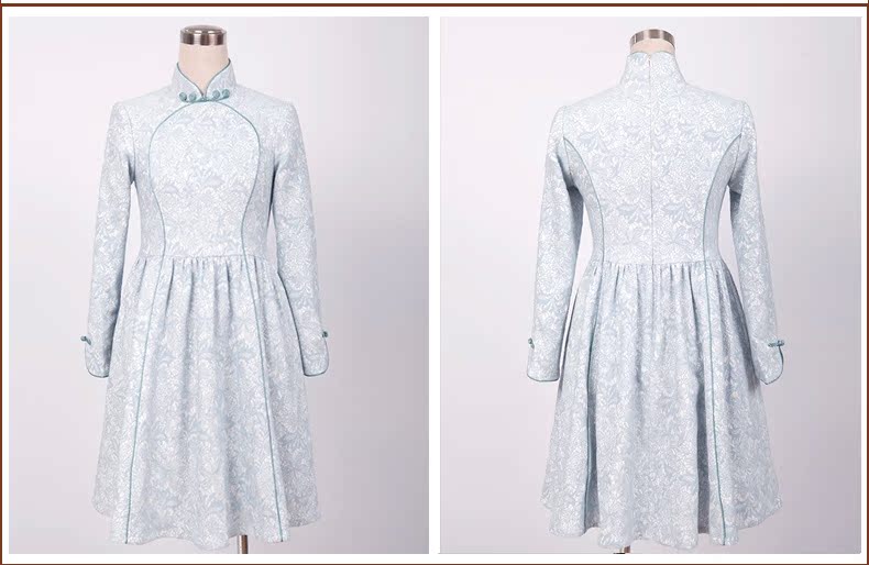 Butterfly Lovers 2015 Autumn new bridesmaid dresses, Stylish retro dresses skirts qipao improved temperament short of Qipao 48019 light blue L picture, prices, brand platters! The elections are supplied in the national character of distribution, so action, buy now enjoy more preferential! As soon as possible.