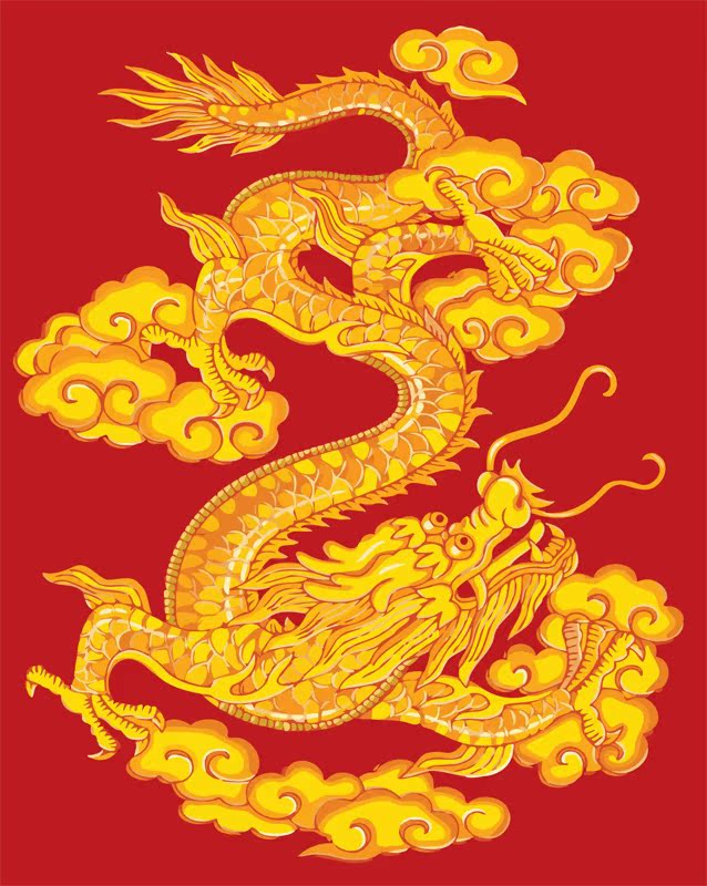 【泓基画艺HY5047 金龙40*50 DIY数字油画 手