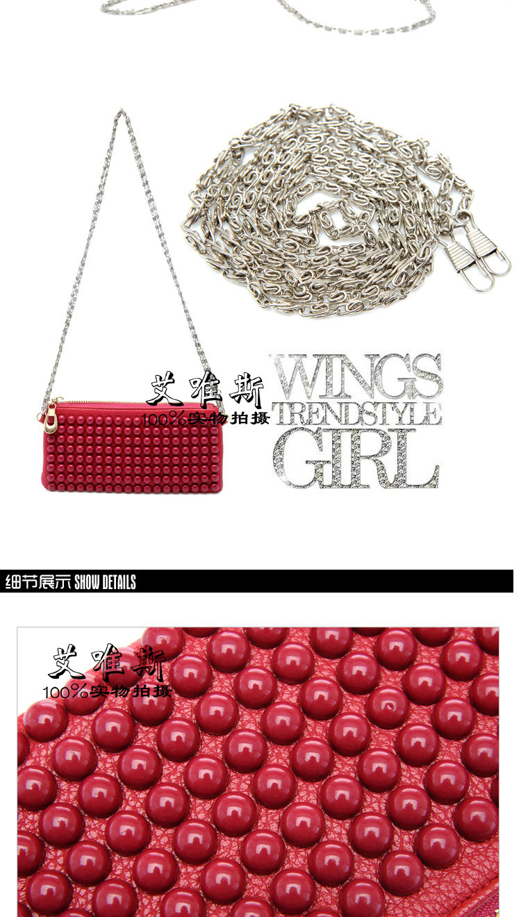 ZHUMEI New MaxMara rivet hand bag in imitation leather shoulder chain bag hand bag change bag