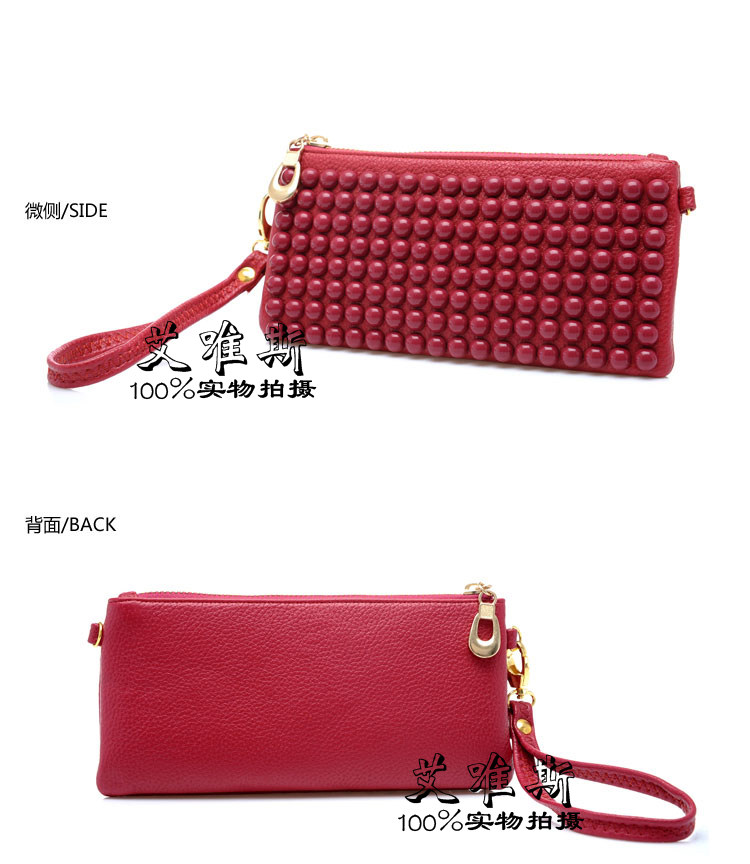 New MaxMara rivet hand bag in imitation leather shoulder chain bag hand bag change bag
