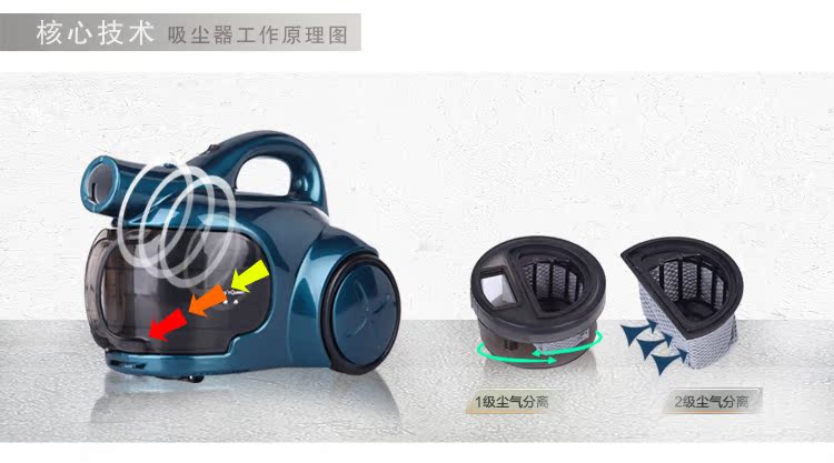 Пылесос 君美吸尘器 家用小型静音吸尘器 绿蓝色dv Пылесос 君美吸尘器 家用小型静音吸尘器 绿蓝色dv