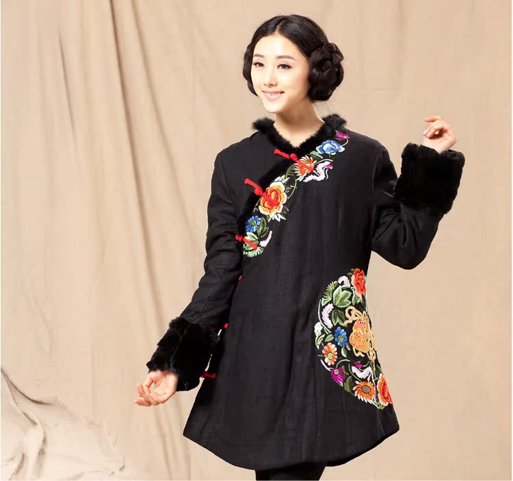 批发采购女式棉衣-2013秋冬新款中式民族风棉